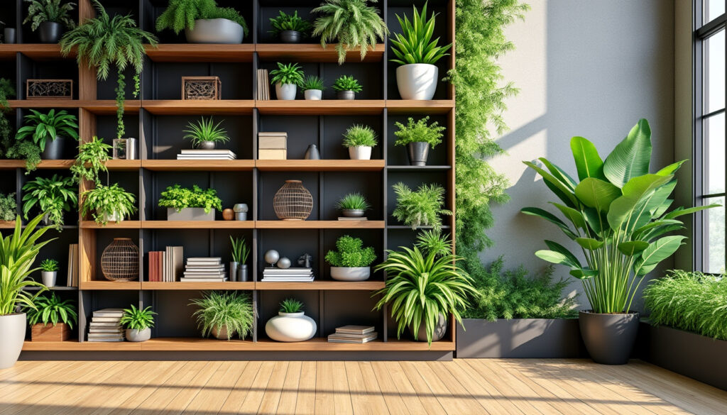 découvrez comment optimiser votre espace avec des étagères murales, des plantes et des idées de décoration verticale pratiques et design pour gagner de la place chez vous.