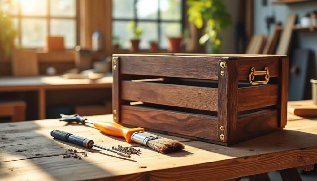 découvrez comment transformer facilement une caisse en un meuble de rangement pratique et esthétique grâce à ce tutoriel diy simple et créatif.