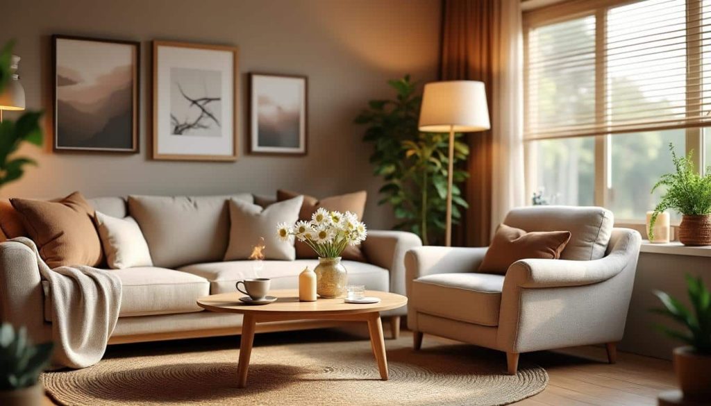 découvrez comment créer une ambiance cocooning dans votre salon grâce à des astuces déco chaleureuses et conviviales pour un espace confortable et accueillant.