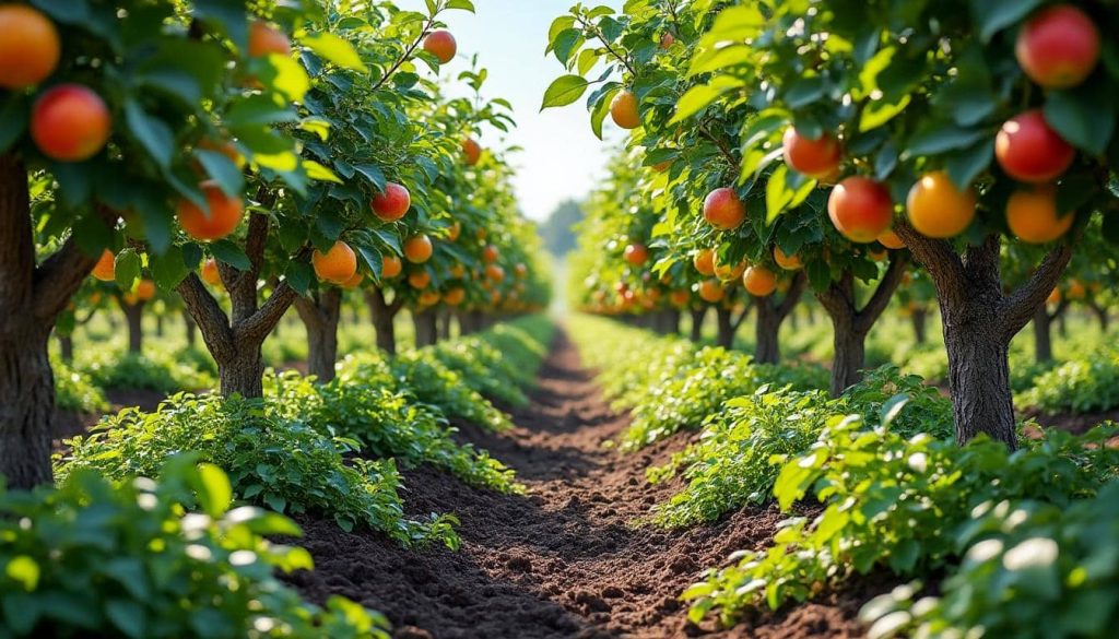 découvrez comment le jardin nourricier transforme les pelouses en espaces verdoyants avec des arbres fruitiers, alliant esthétique et alimentation durable.