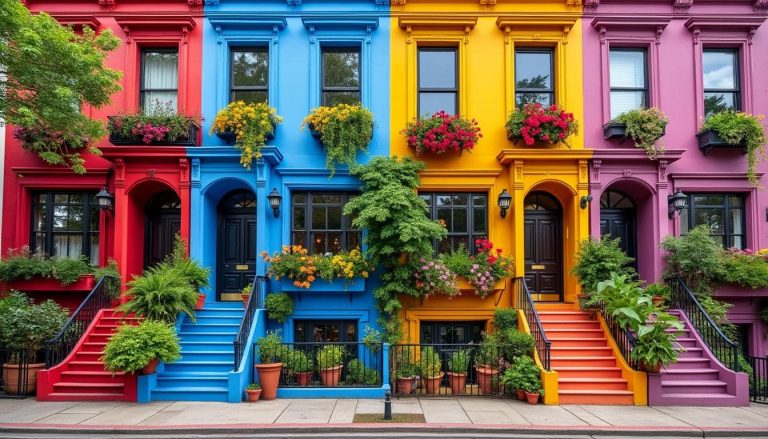 découvrez comment une décoration extérieure colorée peut transformer et dynamiser les façades des maisons de ville, apportant charme et vitalité à votre habitat urbain.