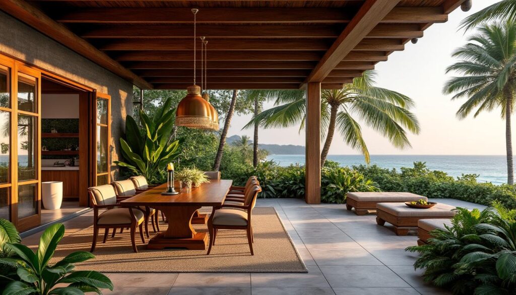 découvrez comment la décoration extérieure exotique met en valeur des essences de bois tropicales pour créer une ambiance chaleureuse et naturelle dans vos espaces extérieurs.