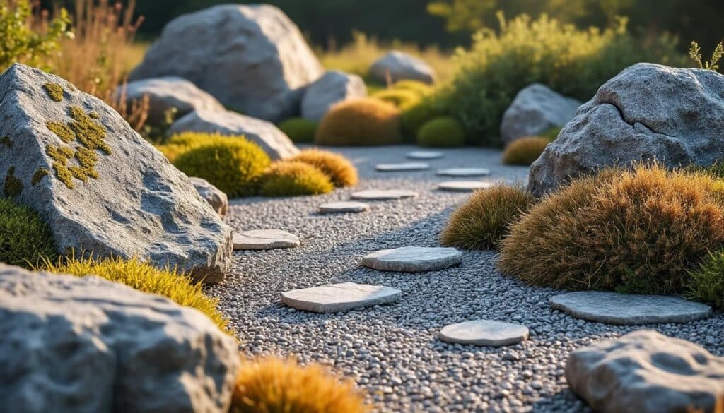 découvrez comment la décoration extérieure minérale met en valeur votre jardin grâce à l'utilisation élégante de gravier et de rochers pour un espace naturel et esthétique.