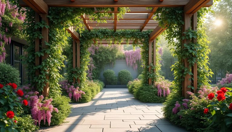 découvrez comment la décoration extérieure verticale utilise les treillis et les pergolas pour sublimer vos espaces extérieurs avec style et élégance.