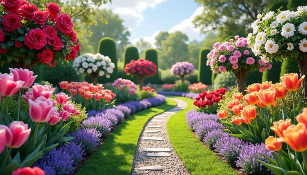 découvrez comment le jardin d'agrément met en valeur l'esthétique des massifs fleuris pour créer un espace harmonieux et coloré.