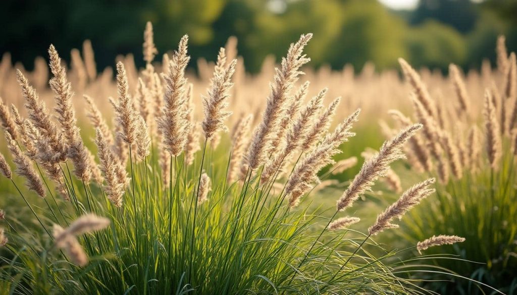 découvrez un jardin de graminées qui danse élégamment au rythme du vent, créant une ambiance apaisante et naturelle.