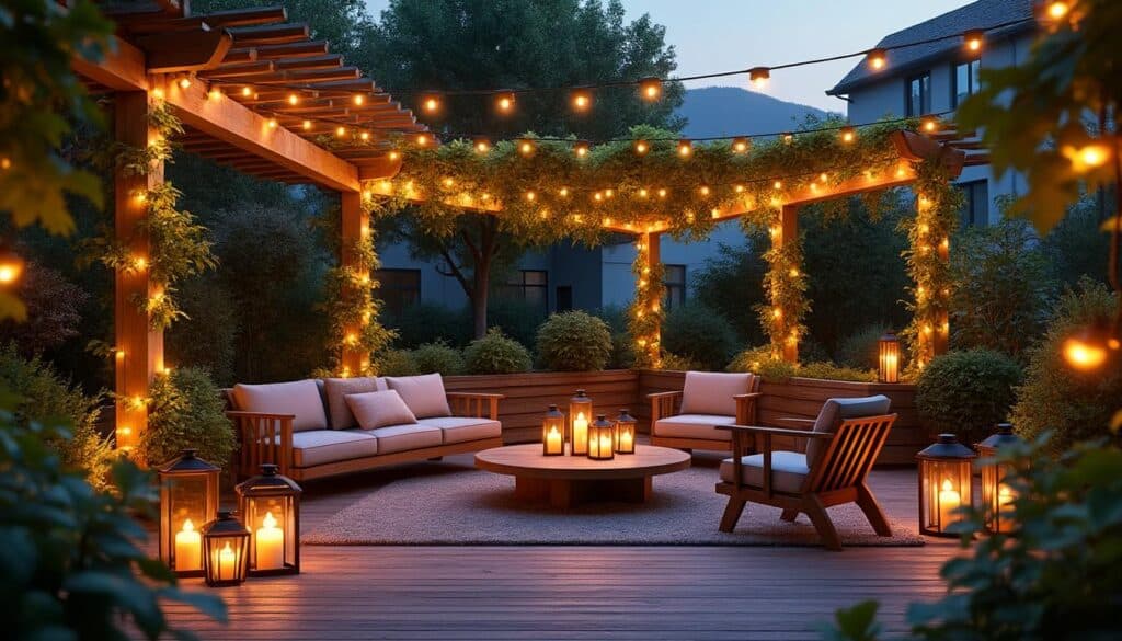 découvrez comment installer des guirlandes pour une décoration extérieure festive parfaite lors de vos soirées.