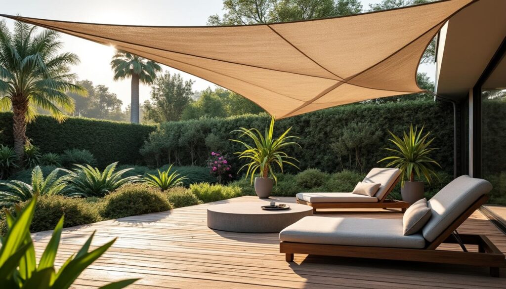 découvrez comment la décoration extérieure ombragée avec des voiles d'ombrage design transforme votre espace extérieur en un lieu élégant et confortable, parfait pour profiter de l'ombre et de la fraîcheur.