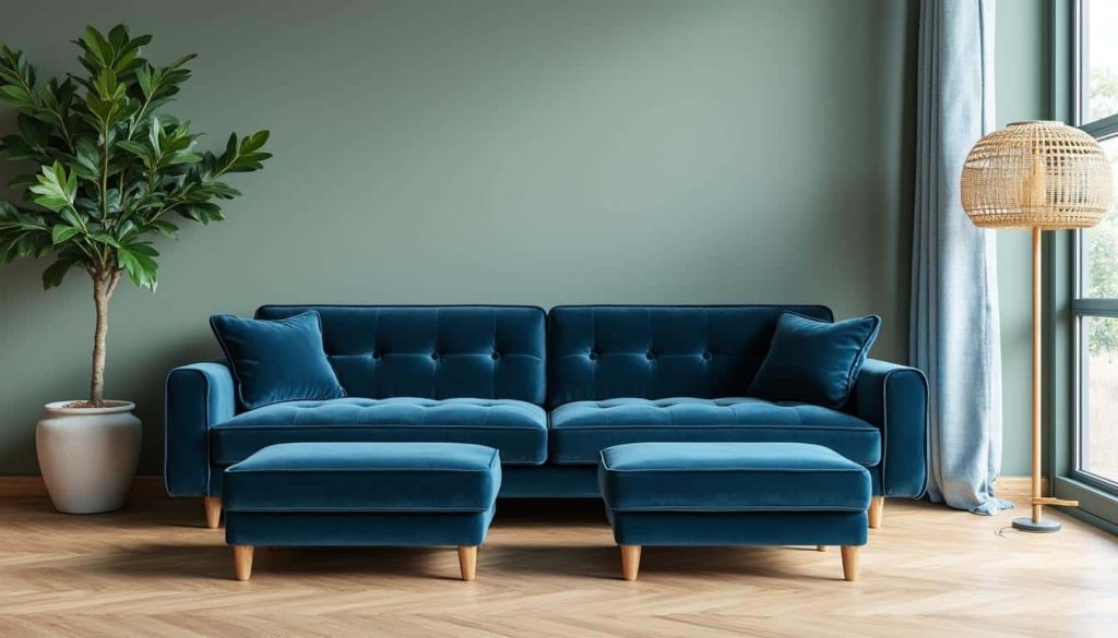 découvrez comment la décoration intérieure apaisante utilise les tons de bleu et de vert sauge pour créer une ambiance sereine et relaxante dans votre maison.