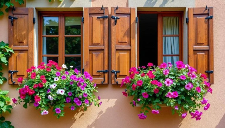 découvrez comment sublimer votre façade avec des jardinières suspendues aux fenêtres, pour une décoration extérieure fleurie et élégante.