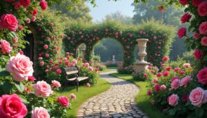 découvrez un jardin à thème dédié exclusivement aux roses anciennes, où tradition et beauté s'entremêlent pour une expérience florale unique.