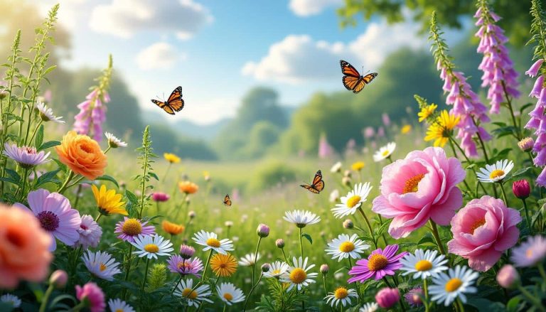 découvrez le charme naturel du jardin anglais, où les fleurs s'épanouissent librement pour créer un paysage harmonieux et sauvage.