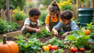 découvrez comment le jardin nourricier sensibilise les enfants à la saisonnalité en les initiant au cycle des cultures et à l'importance des produits frais et locaux.
