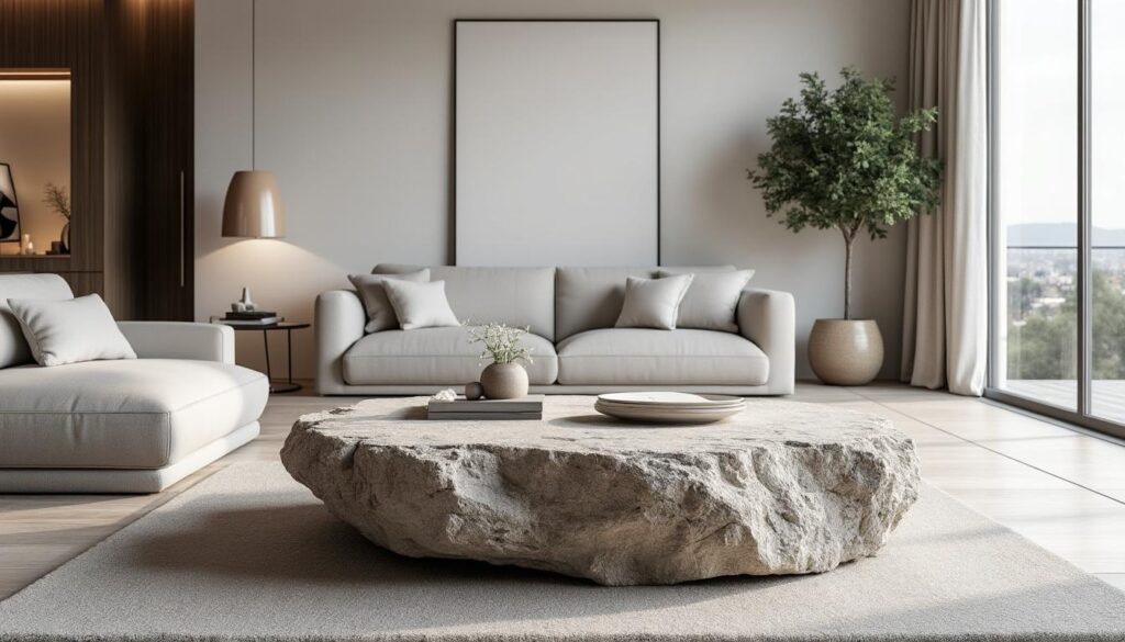 découvrez comment le meuble en pierre naturelle impose son style et influence le design élégant et moderne de votre salon.