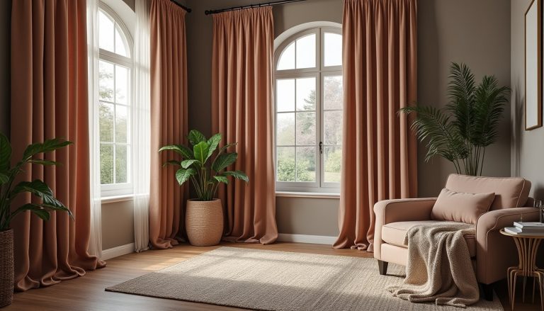 découvrez comment la décoration feutrée avec des rideaux de velours isolants allie élégance et confort pour une ambiance chaleureuse et insonorisée.