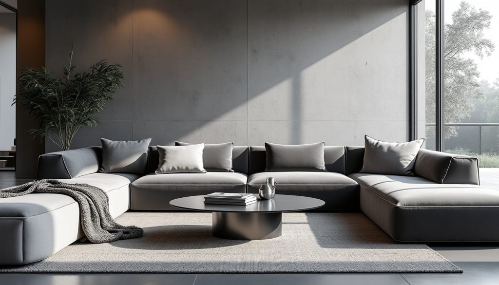 découvrez comment la décoration monochrome en nuances de gris apporte une touche d'élégance et de sophistication à votre intérieur.