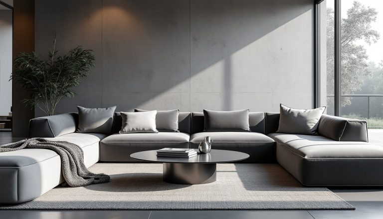 découvrez comment la décoration monochrome en nuances de gris apporte une touche d'élégance et de sophistication à votre intérieur.