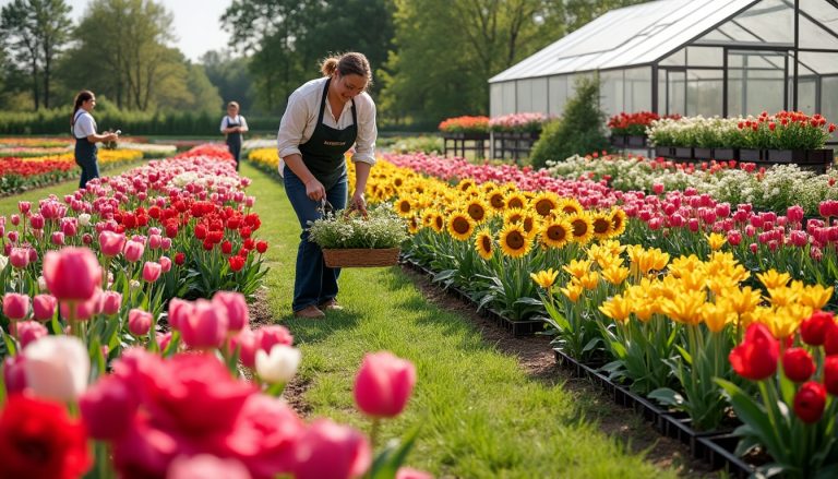 découvrez notre jardin de fleurs coupées offrant des bouquets frais et colorés toute l'année, parfaits pour chaque occasion.