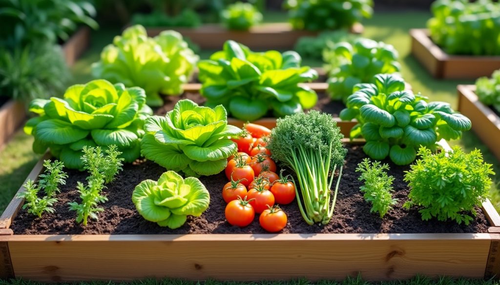 découvrez comment le jardin potager en carrés maximise l'espace pour cultiver efficacement vos légumes, même dans les petits jardins.