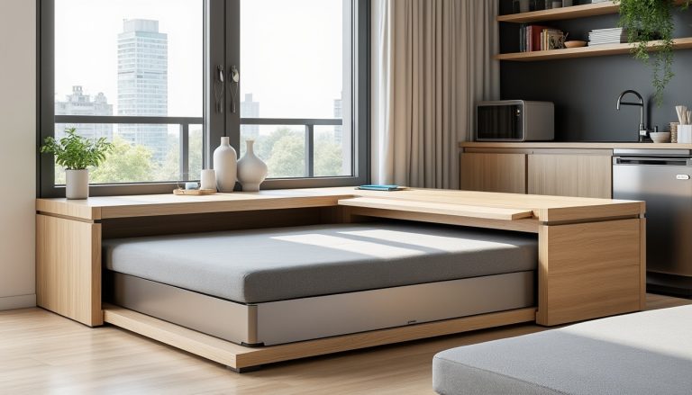 découvrez comment un meuble compact s'intègre parfaitement dans les studios de moins de 20 m², optimisant l'espace sans sacrifier le style ni la fonctionnalité.