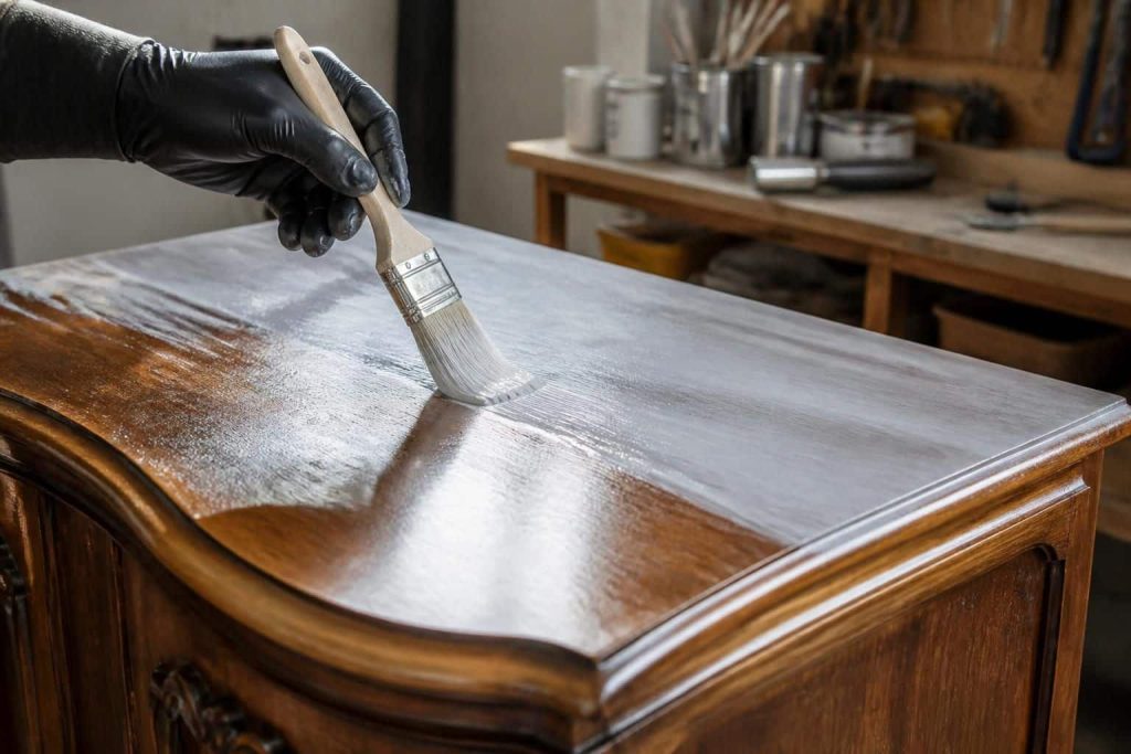 découvrez comment un primaire d'accroche facilite la peinture sur un meuble vernis, assurant une meilleure adhérence et un résultat durable.