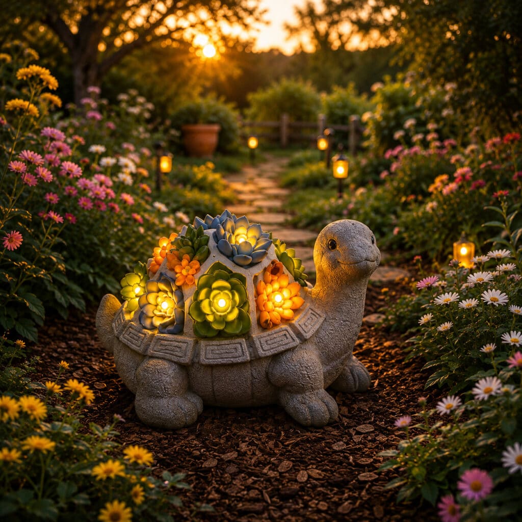 Tortue Statues de Jardin Ornements d'extérieur