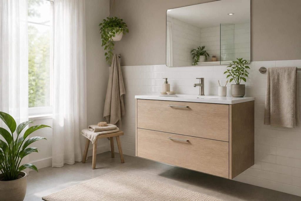 découvrez la collection actuelle comprenant le meuble remix pour salle de bain, alliant design moderne et fonctionnalité optimale.