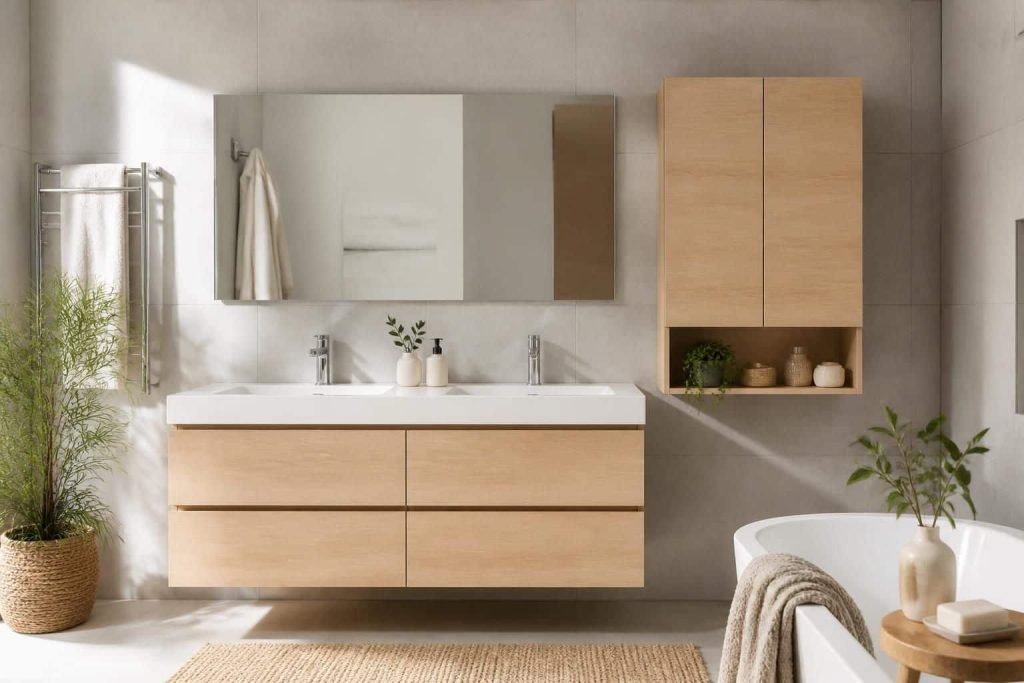 découvrez pourquoi un meuble haut est essentiel pour optimiser la configuration murale de votre salle de bains, alliant praticité et gain d'espace.
