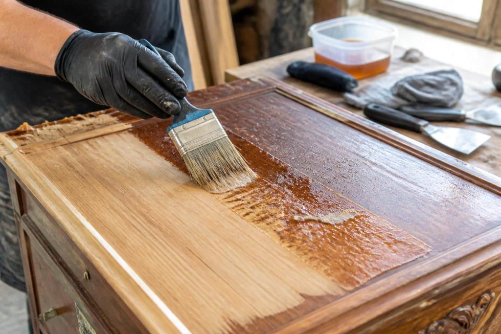 découvrez comment la technique du décapage chimique permet de préparer efficacement les meubles en bois vernis avant de les peindre, pour un résultat durable et esthétique.
