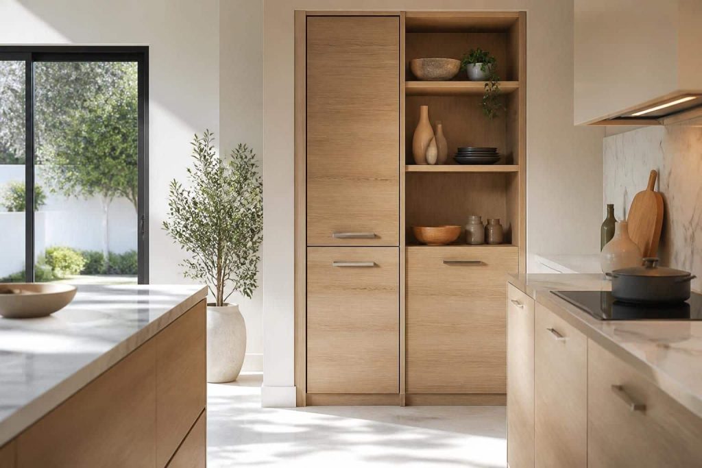 découvrez notre catalogue de meubles colonne pour cuisine, alliant praticité et design pour optimiser votre espace de rangement.