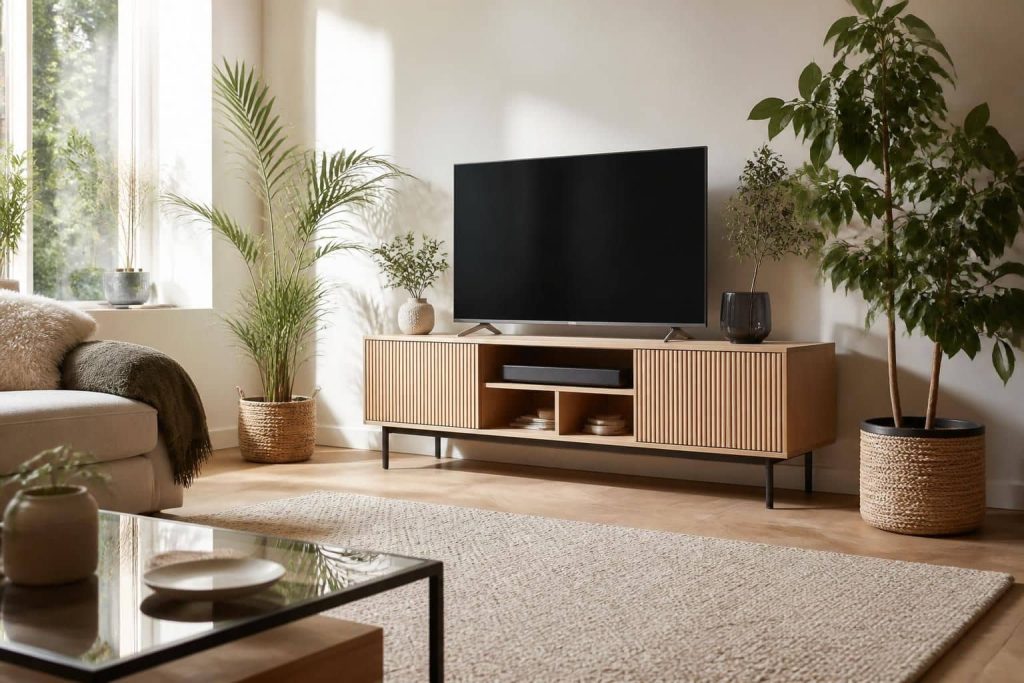 découvrez comment sublimer votre salon avec un meuble tv maison du monde, alliant style et fonctionnalité pour un intérieur chaleureux et tendance.