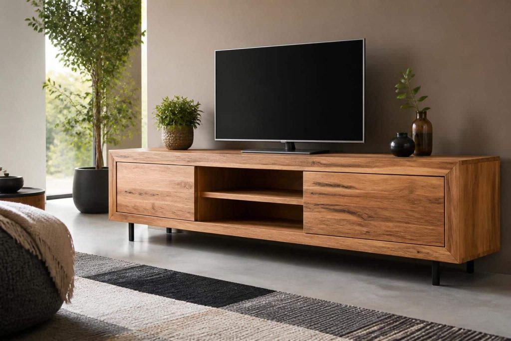 découvrez le meuble tv en bois chez conforama, une enseigne spécialisée offrant des meubles alliant qualité, design et fonctionnalité pour votre salon.