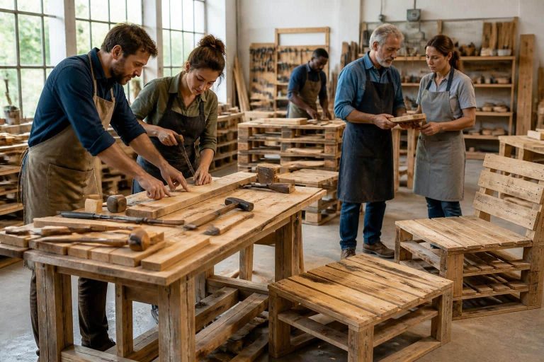 découvrez les astuces des artisans menuisiers pour fabriquer des meubles élégants et durables à partir de palettes recyclées.