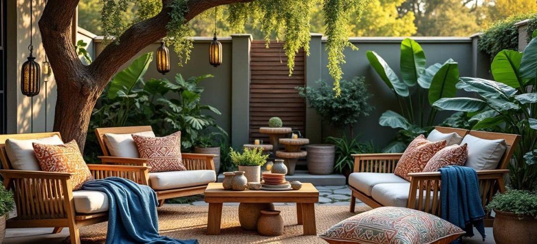 découvrez comment la décoration extérieure bohème allie style et praticité grâce à des textiles résistants aux intempéries, pour un espace chic et durable en toutes saisons.