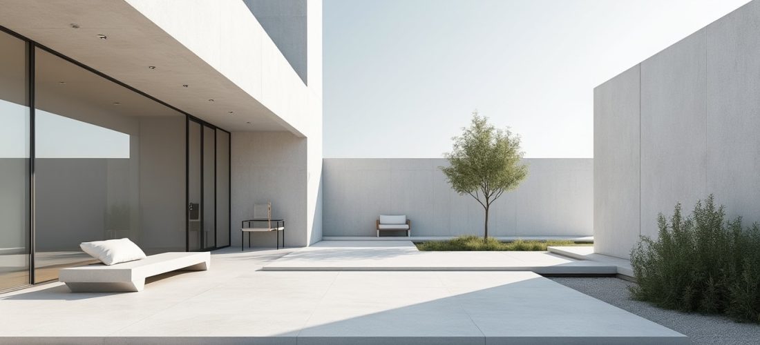 découvrez comment la décoration extérieure épurée met en valeur votre espace avec des lignes de fuite droites pour un style moderne et harmonieux.