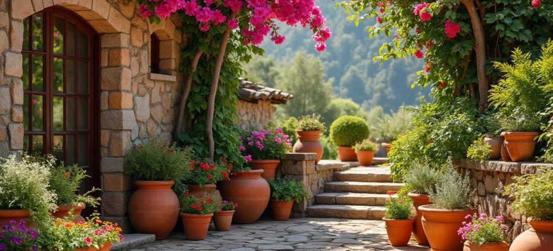 découvrez comment la décoration extérieure méditerranéenne sublime les espaces avec des pots en terre cuite, apportant chaleur et authenticité à votre jardin.