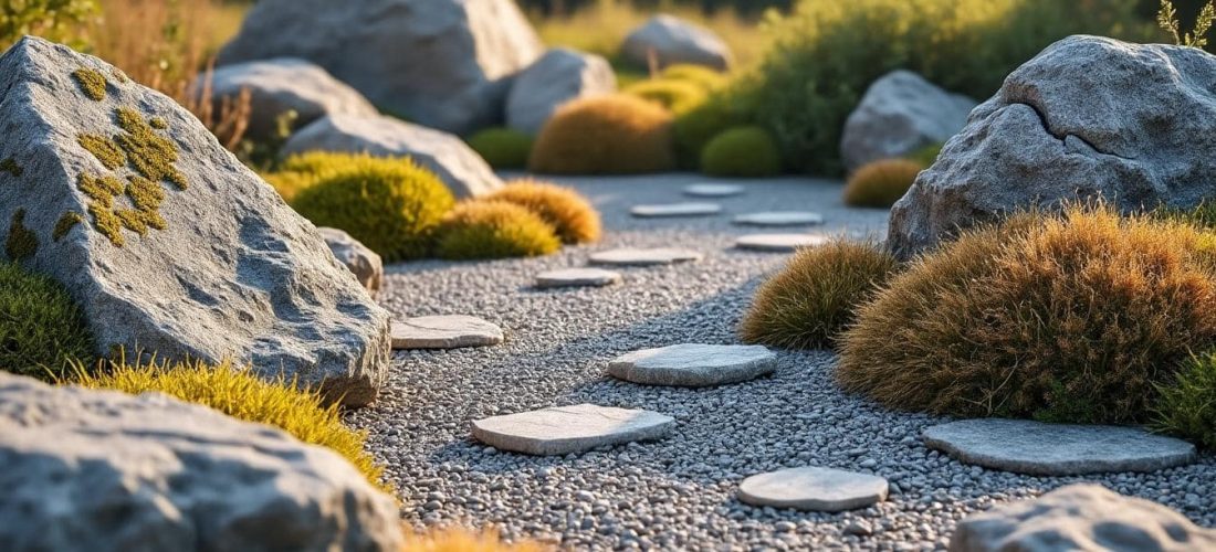 découvrez comment la décoration extérieure minérale met en valeur votre jardin grâce à l'utilisation élégante de gravier et de rochers pour un espace naturel et esthétique.