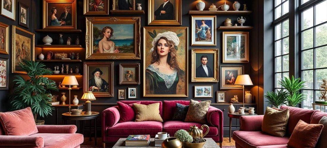 découvrez comment la décoration intérieure maximaliste célèbre l'accumulation d'œuvres d'art pour créer des espaces riches, vivants et inspirants.