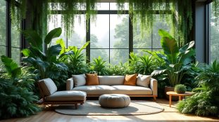 découvrez comment la décoration végétale peut métamorphoser votre salon en une oasis de verdure, créant une véritable jungle urbaine pleine de vie et de fraîcheur.