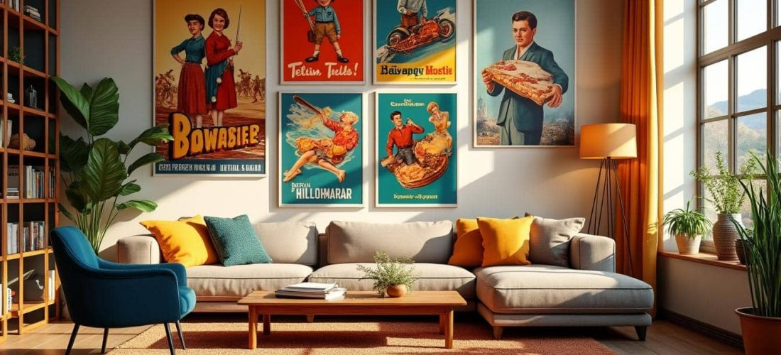 découvrez comment la décoration vintage met en valeur votre intérieur grâce à des affiches publicitaires anciennes, apportant charme et nostalgie à votre espace.