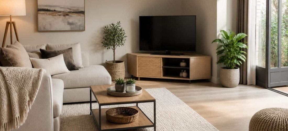 découvrez comment aménager votre salon avec le meuble tv d'angle maison du monde pour allier design et fonctionnalité.