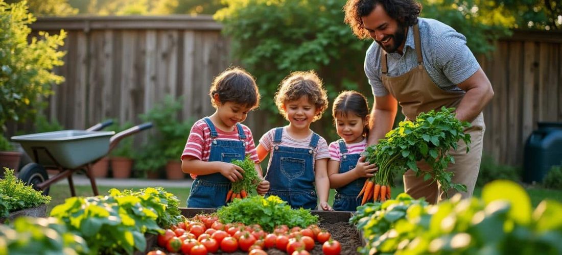 découvrez comment un jardin nourricier bio peut diminuer les dépenses alimentaires des familles tout en offrant des aliments sains et naturels.