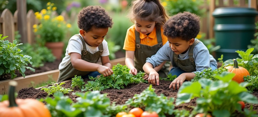 découvrez comment le jardin nourricier sensibilise les enfants à la saisonnalité en les initiant au cycle des cultures et à l'importance des produits frais et locaux.