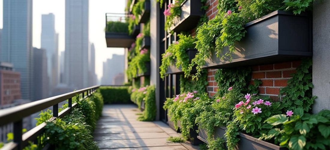 découvrez comment le jardin vertical transforme les murs des balcons urbains en véritables espaces verts décoratifs, apportant nature et fraîcheur en ville.