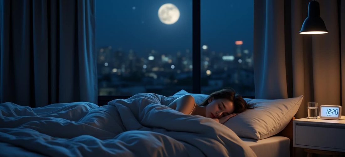 découvrez comment un lifestyle équilibré, incluant des habitudes saines et un environnement sombre, favorise un sommeil de qualité pour un bien-être optimal.