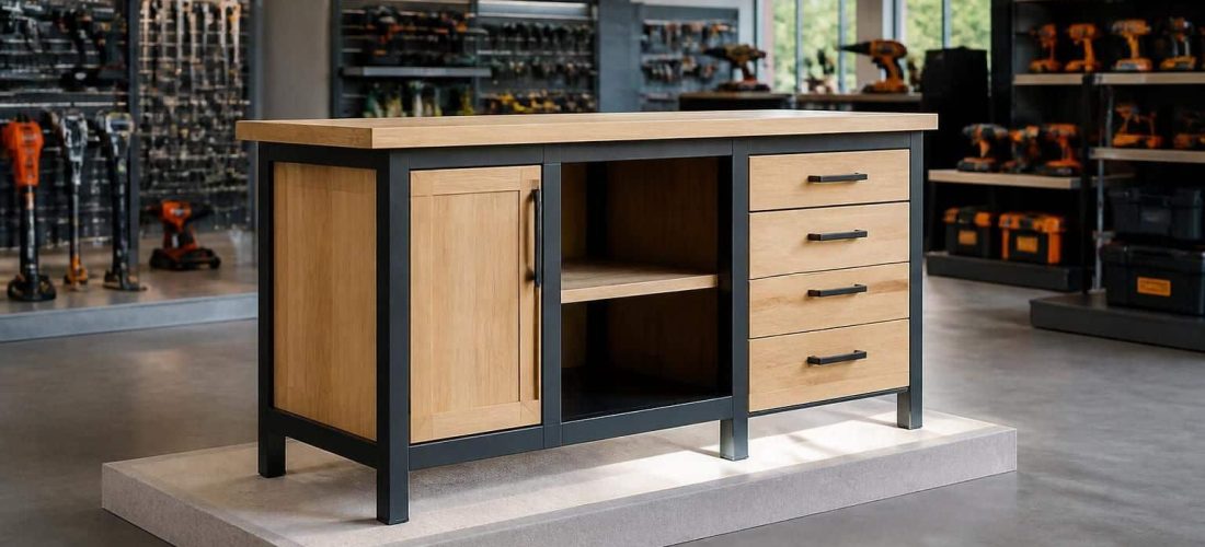 découvrez le meuble de cuisine bricoman en vente dans notre magasin d'outillage, alliant qualité et praticité pour votre aménagement intérieur.