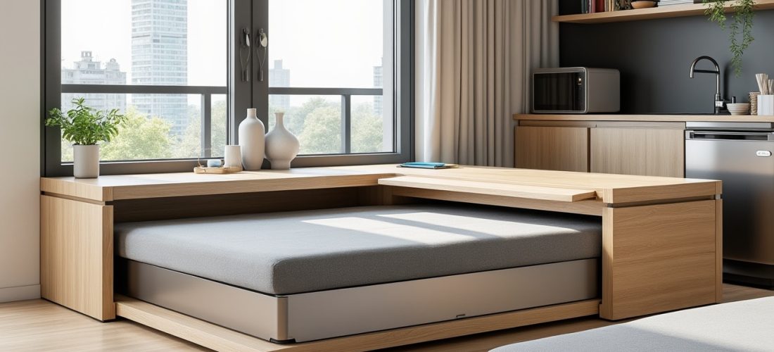 découvrez comment un meuble compact s'intègre parfaitement dans les studios de moins de 20 m², optimisant l'espace sans sacrifier le style ni la fonctionnalité.