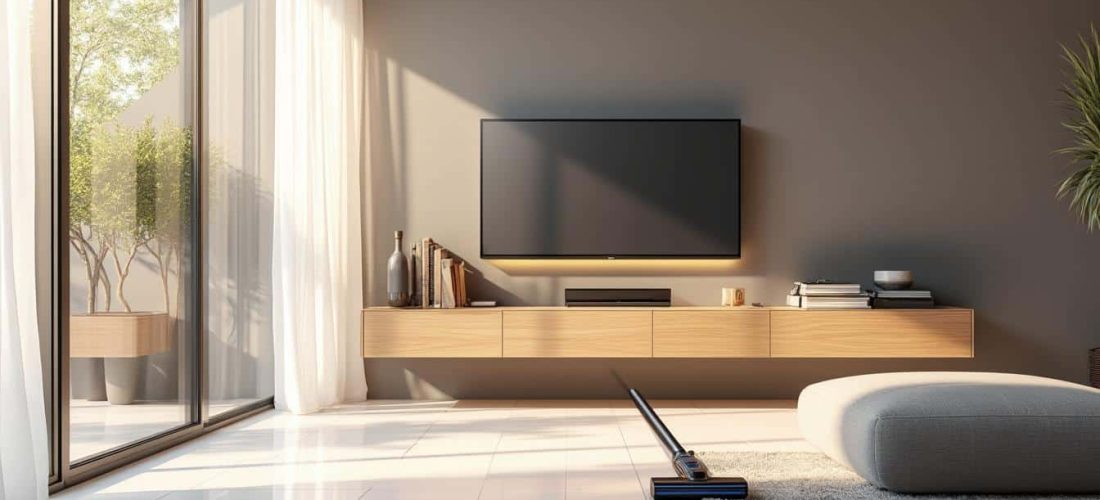 découvrez comment le meuble suspendu simplifie le nettoyage des sols modernes en offrant praticité et design contemporain à votre intérieur.
