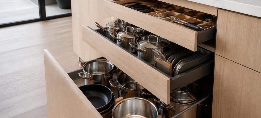 optimisez l'organisation de vos ustensiles avec un meuble casserolier de 80 cm, idéal pour un rangement pratique et élégant dans votre cuisine.
