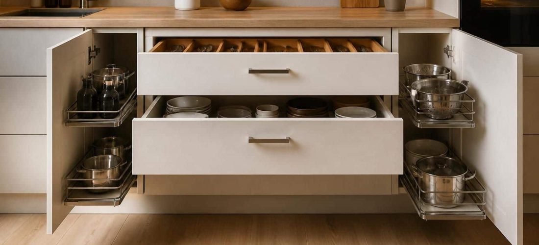découvrez l'organisation optimale du bas d'une cuisine avec des meubles bas de 120 cm, alliant praticité et style pour un espace fonctionnel et harmonieux.